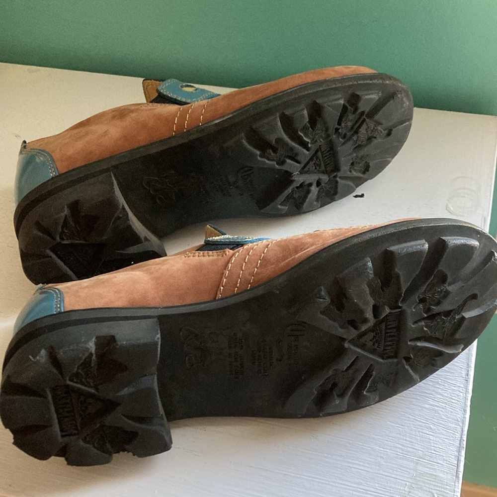 John Fluevog Brown and Blue Women's Shoes - Picture 5 of 6